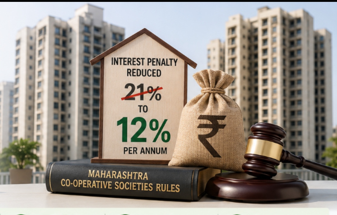 Relief for Homeowners: Maharashtra Slashes Housing Society Default Penalty to 12%